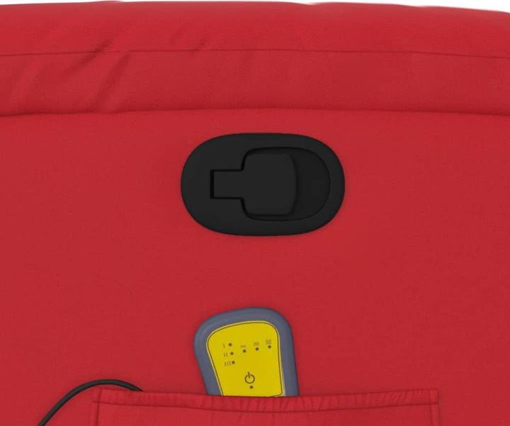 Immagine prodotto VidaXL Poltrona massaggiante con ausilio stand-up in similpelle rossa