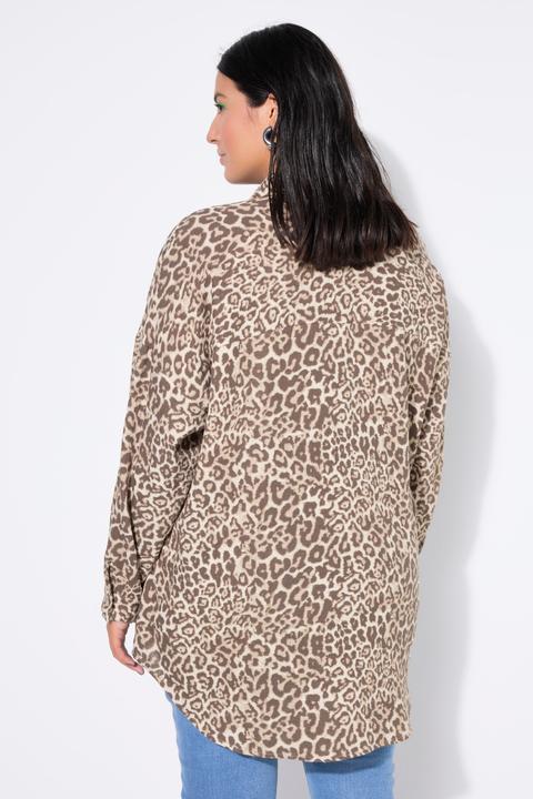 Actual product image Studio Untold Blouse, oversized, muslin, leopard print (54, 56)