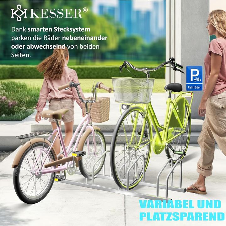 Produktbild Kesser Veloständer für 4 Räder mit Parkschild
