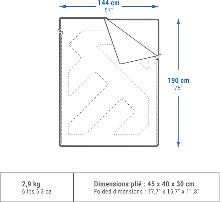 Image du produit Quechua NH100 (190 cm)