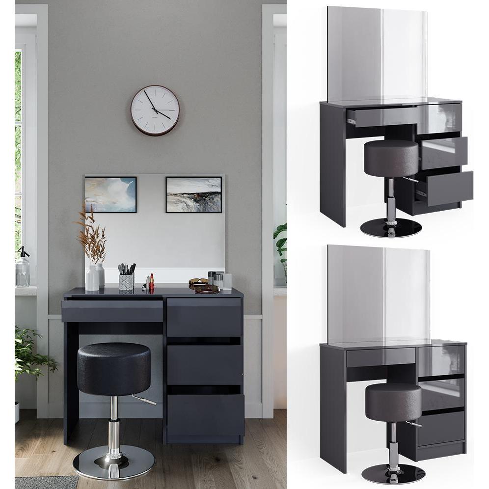 Thumbnail - Vicco, Schminktisch, Sherry mit Hocker (90 x 75 x 40 cm)