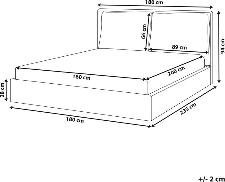 Image du produit Beliani Bajonna (160 x 200 cm)