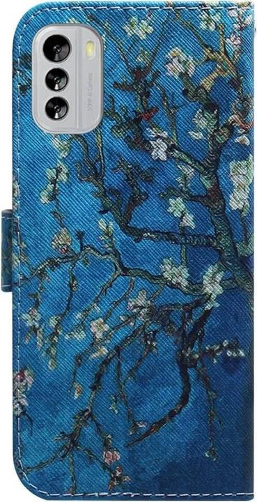 Produktbild Cover-Discount Nokia G60 - Leder Etui Hülle Blüten (Nokia G60)