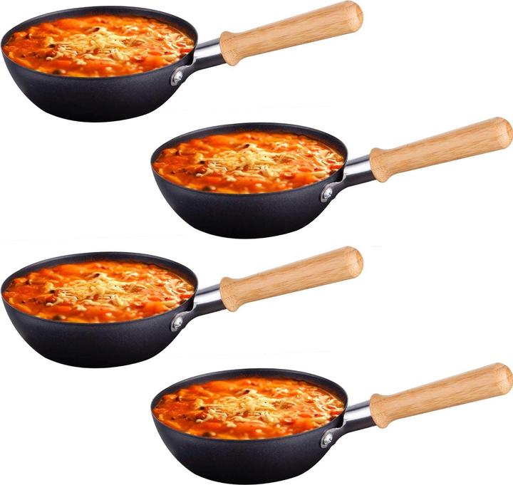Actual product image Syntrox 4-teiliges Wok Pfännchen Set
