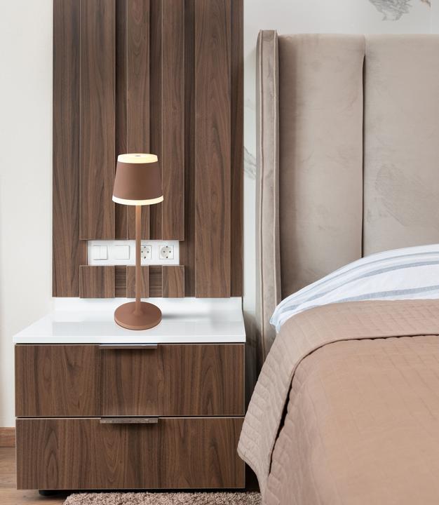 Produktbild Globo Tischleuchte Ridley I rostfarben LED (220 lm)