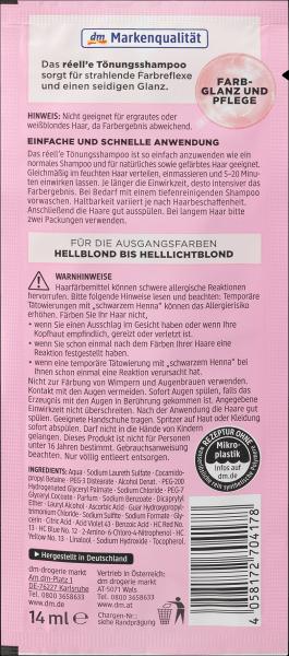 Produktbild Réell‘e Tönungsshampoo Karamellblond 8.7