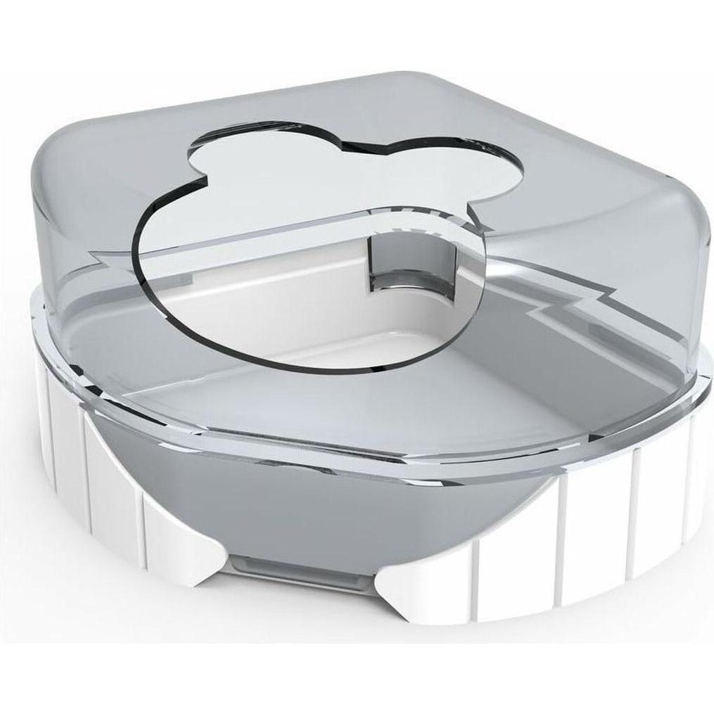 Comparer les prix de Maison de toilette pour petits rongeurs. Rody3 . couleur blanche. taille 14.3 cm x 10.5 cm x 7 cm . pour rongeur.