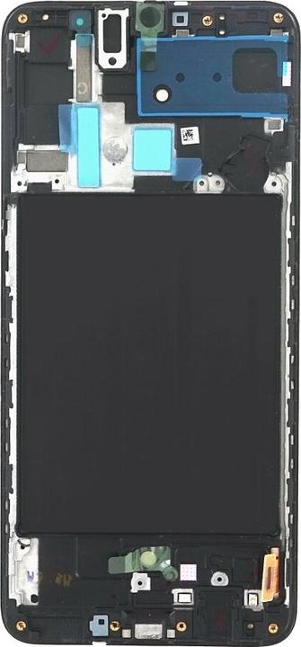 Actual product image Samsung Display unit + frame A705F Galaxy A70 black GH82-19747A (Display, Galaxy A70)