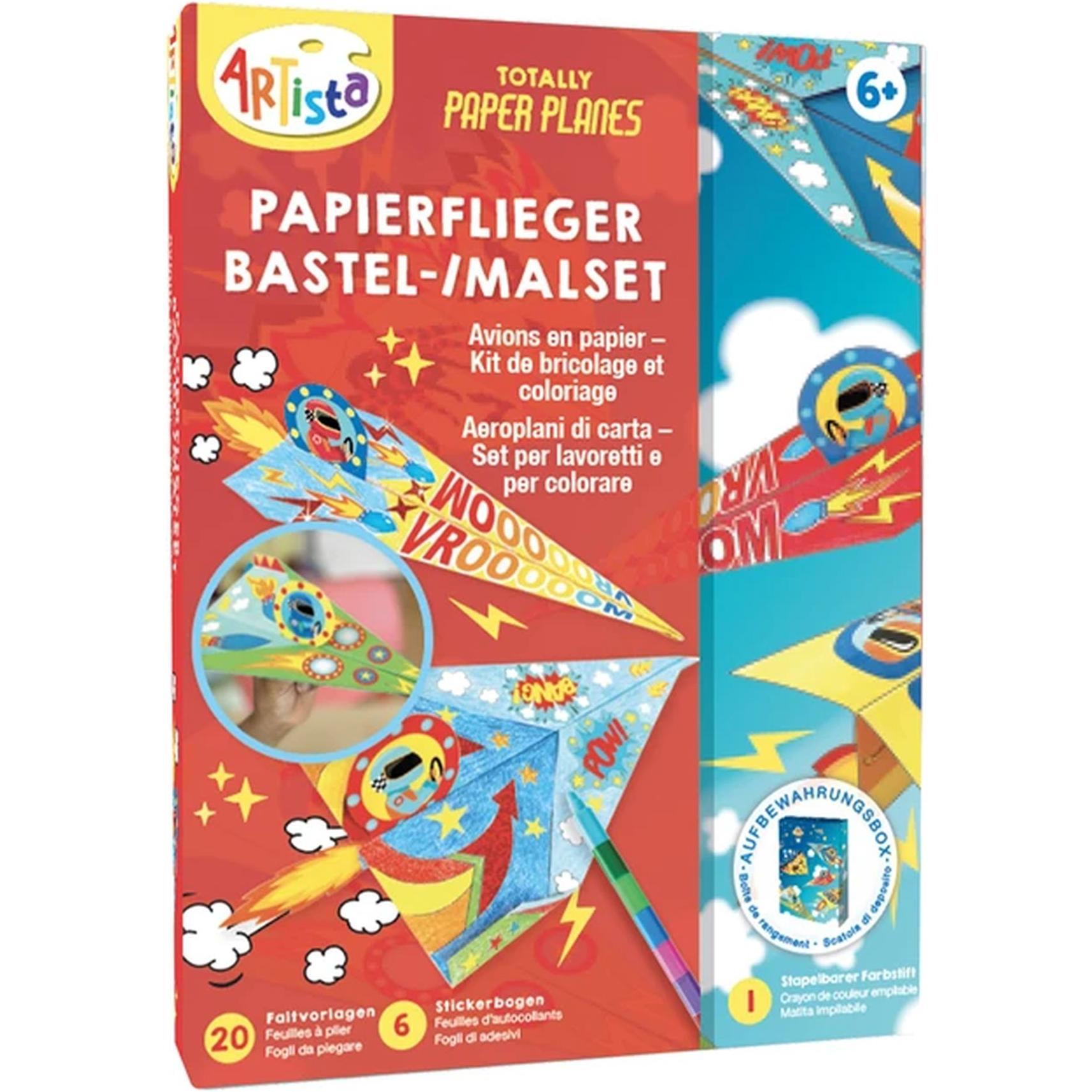 Artista Set di aeroplani di carta da dipingere e da costruire