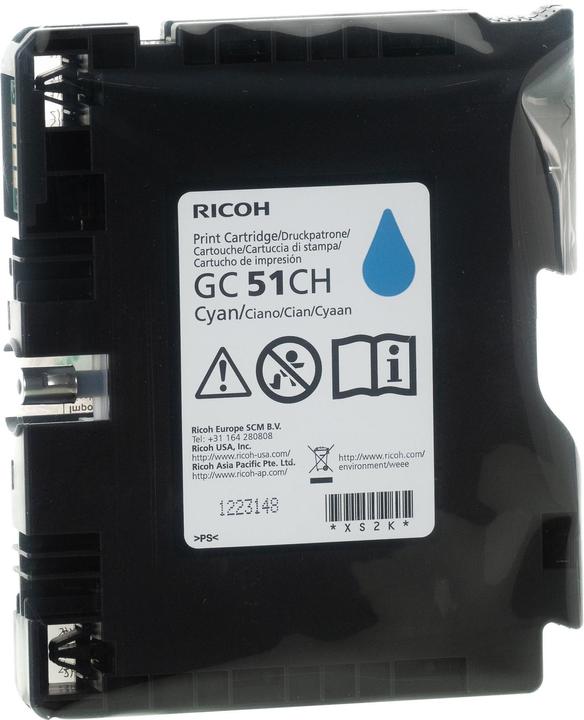 Actual product image RICOH 405863/GC-51CH ink cartridge cyan 2,500 pages cyan SG 3210 (C)