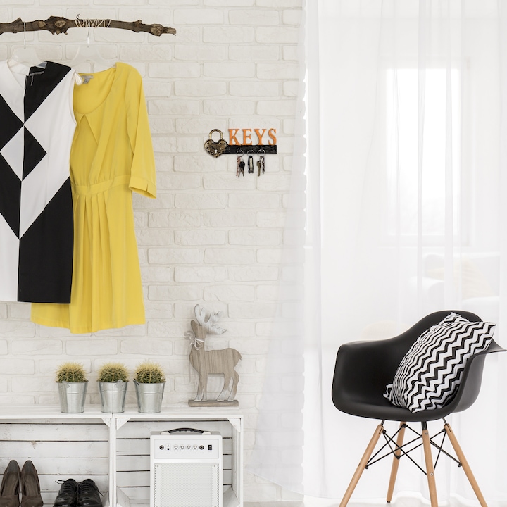 Actual product image Relaxdays Wall Mounted Key Holder, 5 Hooks (26 x 3 x 10 cm)