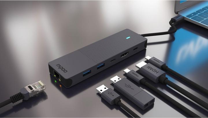 Produktbild Rapoo UCM-2002 (USB-C, 6 Ports)