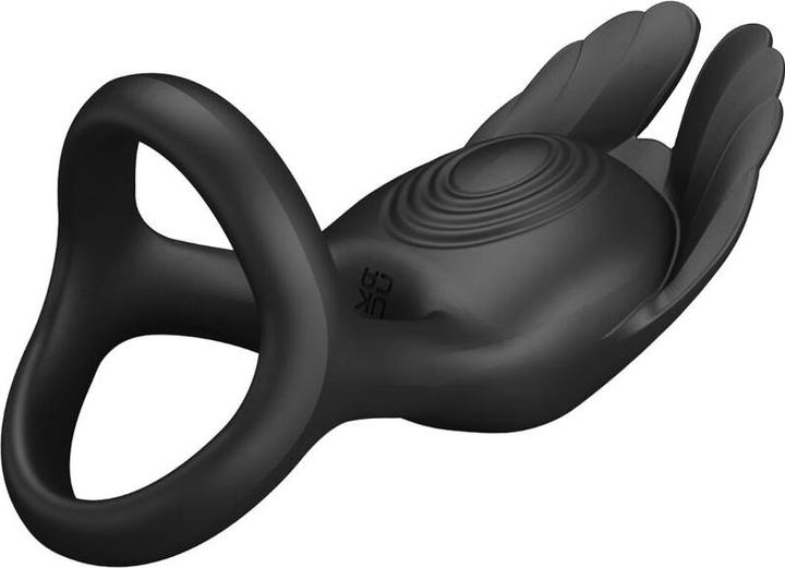 Image du produit Pretty Love Vibrant Penis Ring 7 Vibrations Silicone Noir (4.80 cm)