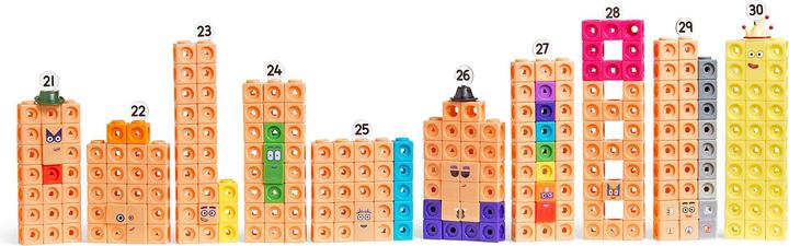 Produktbild Learning Resources MathLink Cubes 21–30 Aktivitätenset