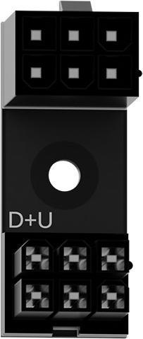 Produktbild Singularity Computers Computers 6-Pin PCIe 180 Grad Adapter D+U