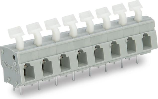 Actual product image Wago 257-562 Terminal block for printed circuit boards 0.08-2.5 qmm grey