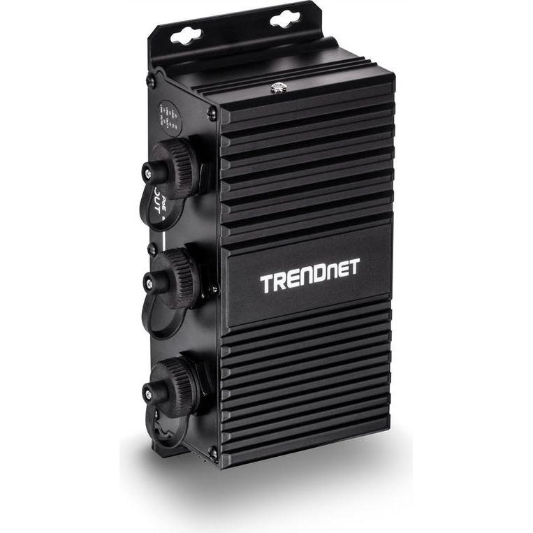 Trendnet TI-EU120 Netzwerk-/Stromextender, Netzwerkkamera, Schwarz