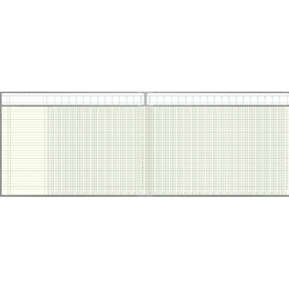 Thumbnail - König & Ebhardt, Heft + Block, Spaltenbuch 42,5x29,7cm mit Kopfleiste 32 Spalten 96 Blatt hellblau