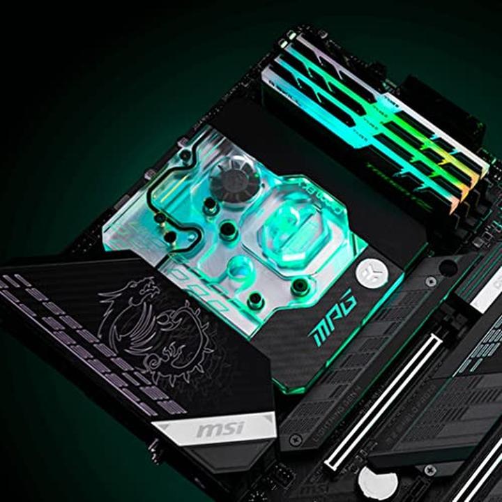 Actual product image EKWB EK Quantum Momentum, Intel MPG Z590 Gaming Carbon - EK X Edition - Socket 1200