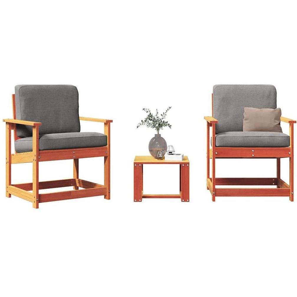 VidaXL, Gartenlounge, 3-tlg. Garten-Lounge-Set