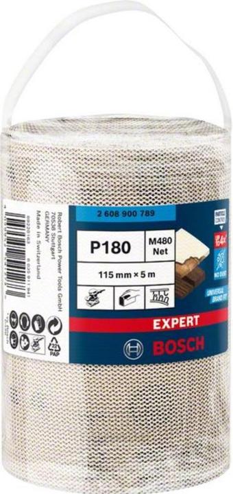 Produktbild Bosch Professional Zubehör EXPERT M480 Schleifnetzrolle, 115 mm, 5 m, G 180 (180)