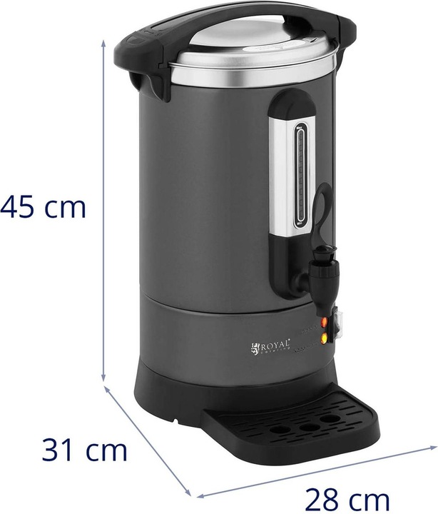 Produktbild Royal Catering Kaffeemaschine Kaffeeautomat Filterkaffeemaschine 6 L Edelstahl Ausguss Griff