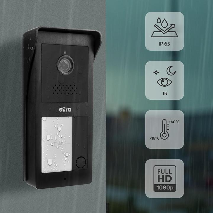 Immagine prodotto Eura 2-Draht Video Türsprechanlage VDP-49A3-2TY weiss Tuya (Cablato, WiFi)