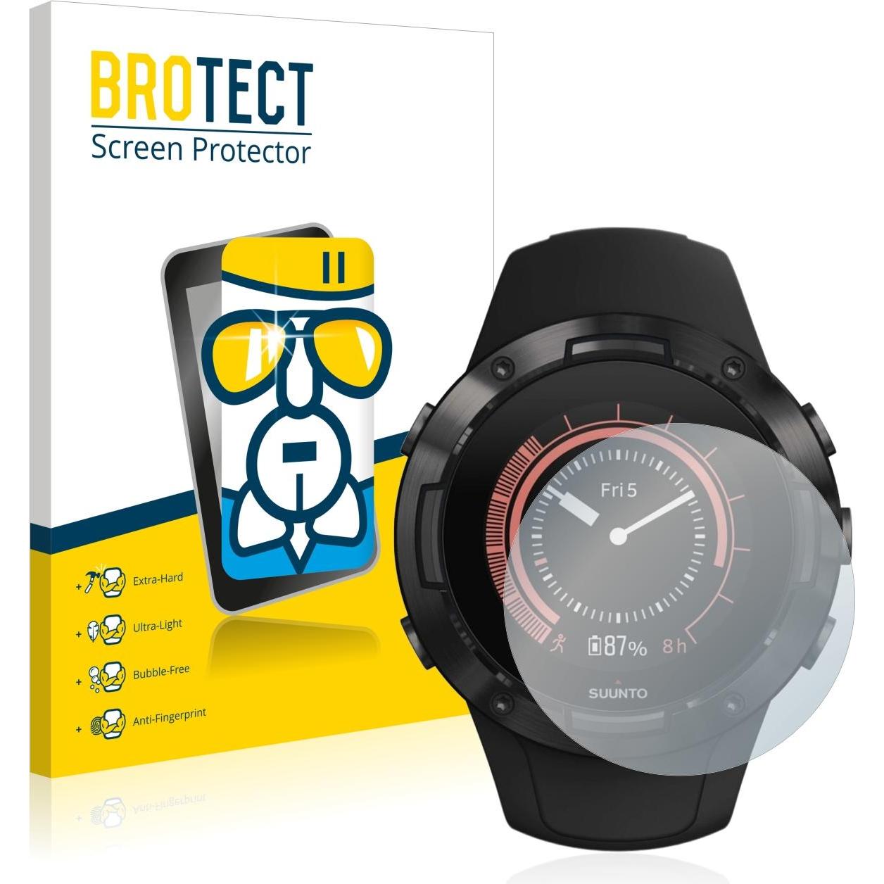 BROTECT AirGlass Panzerglasfolie, Smartwatch Schutzfolie, Transparent