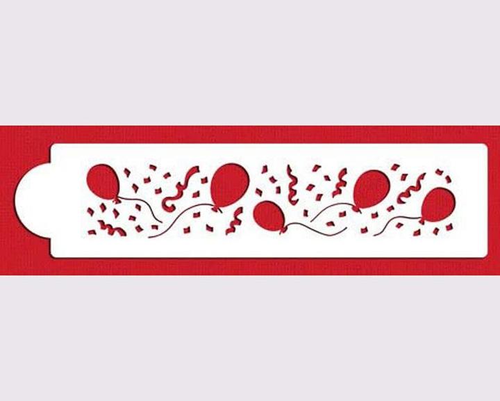 Actual product image Designer Stencils Balloons & Confetti Stencil