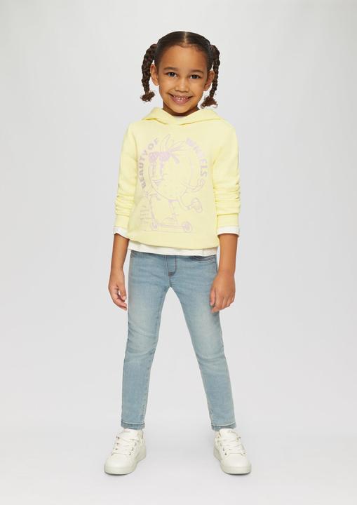 Produktbild s.Oliver Sweatshirt Hoodie mit Glitzerprint (104, 110, 92, 98)