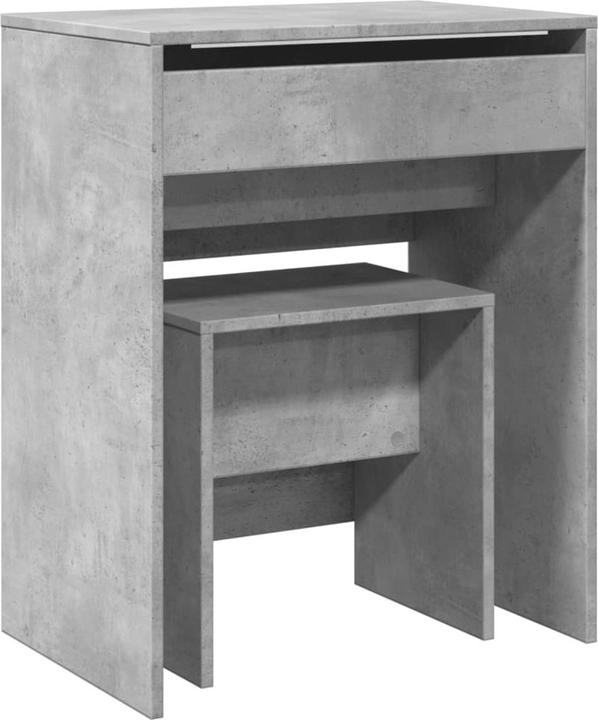 Image du produit vidaXL Coiffeuse avec tabouret 60 x 40 x 113,5 cm (60 x 40 x 75 cm)