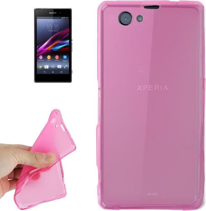 Produktbild König Design Handyhülle Transluzente TPU Tasche für Sony Xperia Z1 mini Pink (Sony Xperia Z1 Compact)