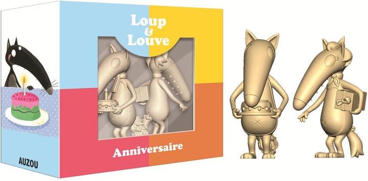 Image du produit Auzou France Figurines loup et louve spécial anniversaire (Français, Lallemand Orianne, Thuillier Eléonore, 2015)