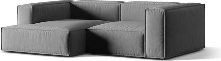 Image du produit Micadoni Canapé D'Angle Gauche Modulaire, "Nuria", 3 Places, 147x252x72 Fabriqué en Europe (Canapé d'angle, Canapé modulaire)