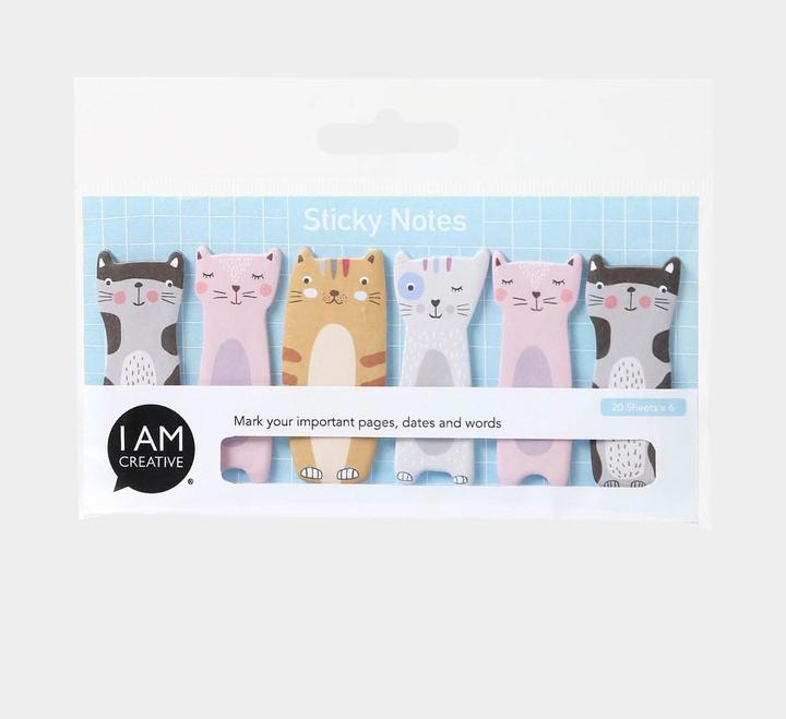 Actual product image I Am Creative Page Marker Cat 20 pieces (2 x 5 cm)
