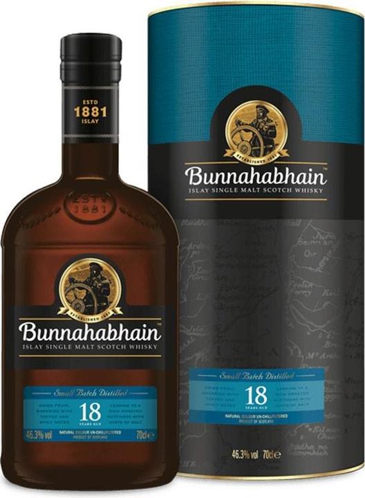 Actual product image Bunnahabhain 18 Years (Single Malt, Scotch whisky, 1 x 70 cl)