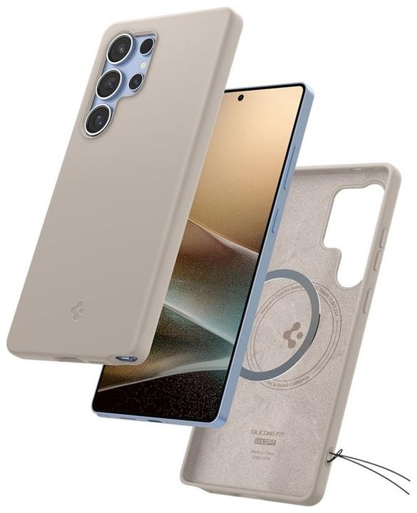 Actual product image Spigen Silicone Fit Mag case for Samsung Galaxy S25Ultra - titanium (Samsung Galaxy S25 Ultra)