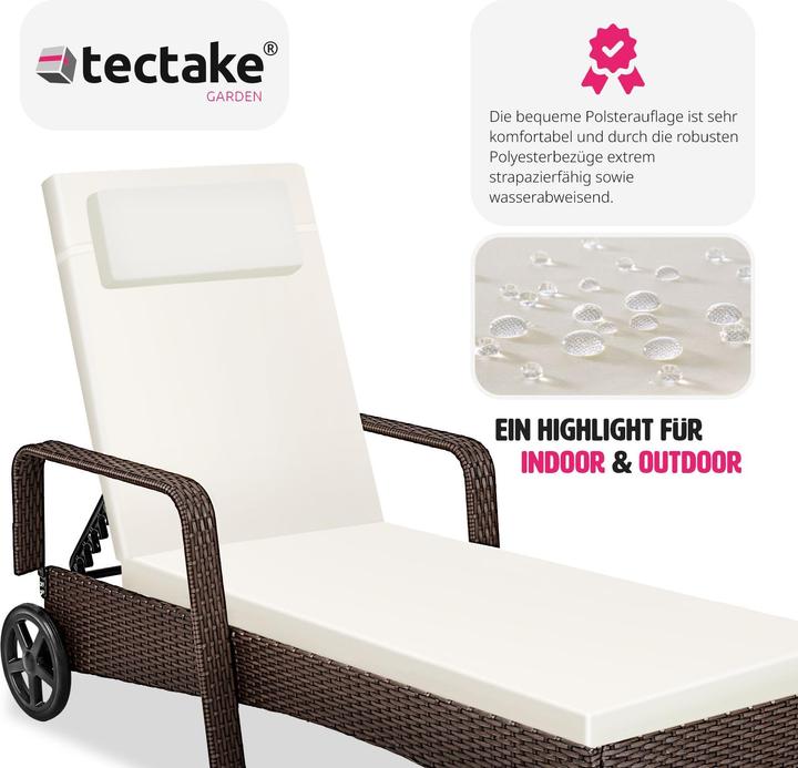 Immagine prodotto tectake Sonnenliege (200 cm)