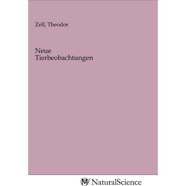 Neue Tierbeobachtungen, Fachbücher