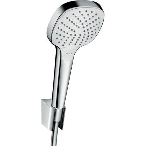 Thumbnail - hansgrohe, Duschbrause, Croma Select E Duschkopfhalterungset 110 Vario mit Duschschlauch 125 cm (3 Strahlarten, 15 l/min...