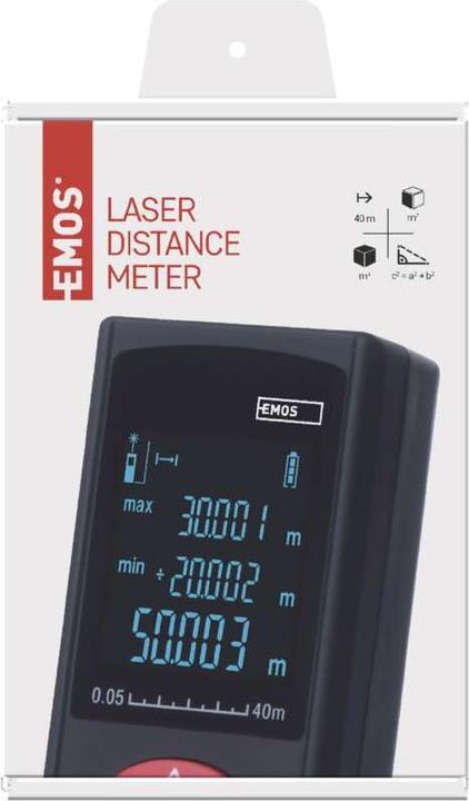 Actual product image Emos Laser Distance Meter M0502 (40 m)