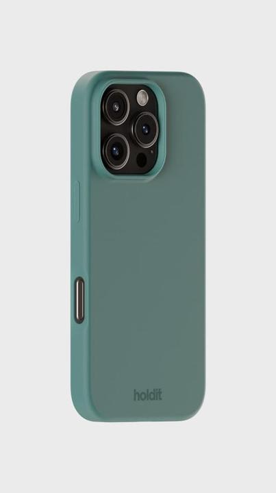 Actual product image Holdit Silicone Case iPhone 16 ProMax Moss Green (Apple iPhone 16 Pro Max)