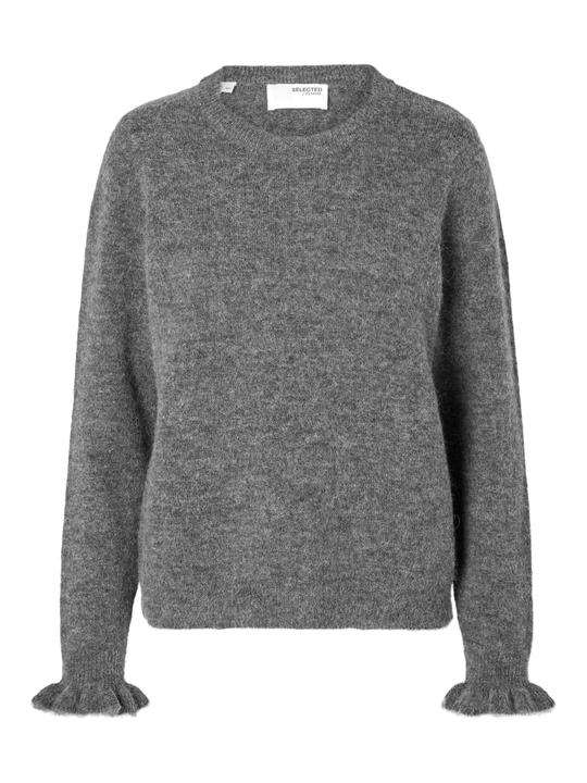Produktbild Selected Femme Rüschenärmel Strickpullover (M)