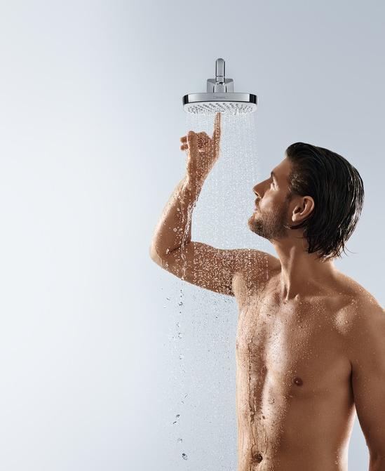 Actual product image hansgrohe Overhead shower Croma Select E 180 2jet 26524000 18 cm chrome (2 Beam types, 17 l/min)
