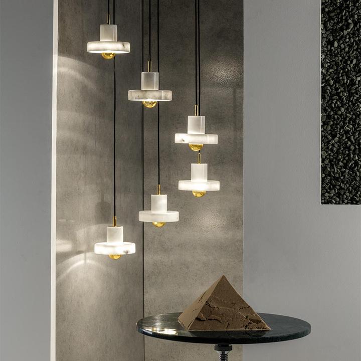 Actual product image Tom Dixon Stone pendant light white/gold (360 lm)