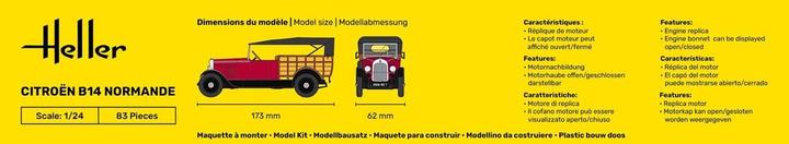 Nutritional values and ingredients Heller Citroen B14 Normande