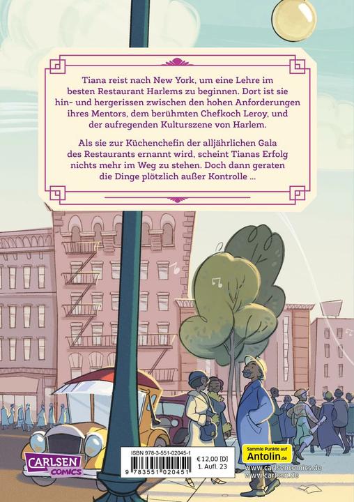 Actual product image Disney Adventure Journals: Tiana und der Zauber von Harlem (German, Rhona Cleary, Stefanie Walther-Kotzé, Walt Disney, 2023)