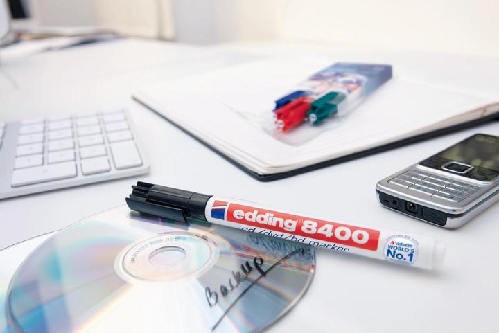 Produktbild Edding 8400 CD-Marker farbsortiert 0,5 - 1,0 mm, 4 St. (Mehrfarbig, 1 mm, 4 x)