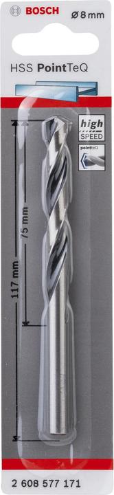 Actual product image Bosch Professional Zubehör HSS PointTeQ twist drill (8 millimetres)