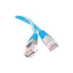 Thumbnail - Exertis Connect Patchkabel F/UTP, CAT.5e, blau, 10,0 m Patchkabel mit besonders schmalem Knickschutz (F/UTP, CAT5e, 10 m...